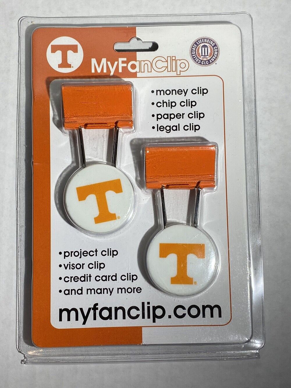 Tennessee Volunteers NCAA MyFanClip Multipurpose Clips Paper Office Clips